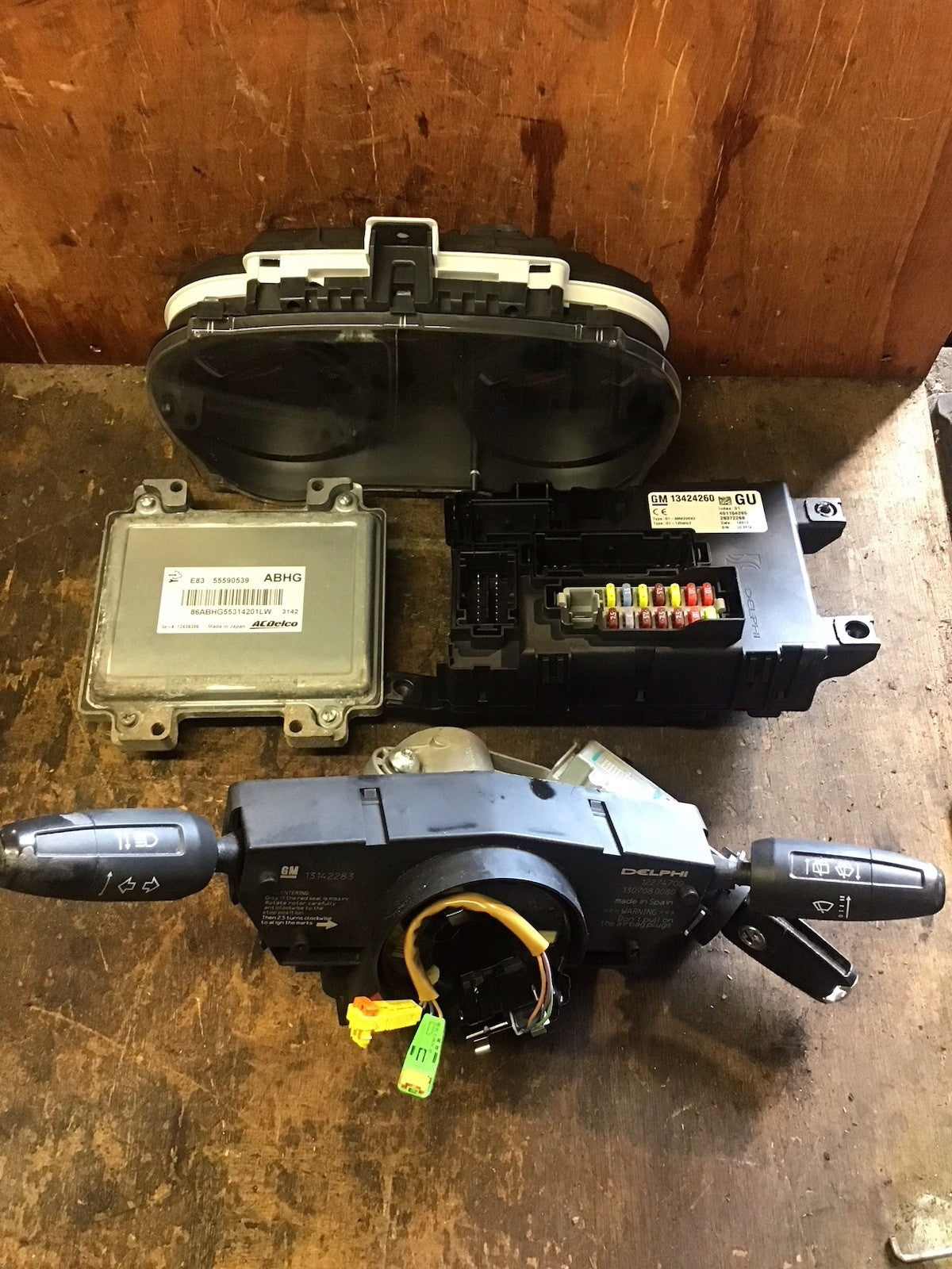 VAUXHALL CORSA D 1.2 PETROL ECU KIT 55590539 ABHG A12XER 2010-2014