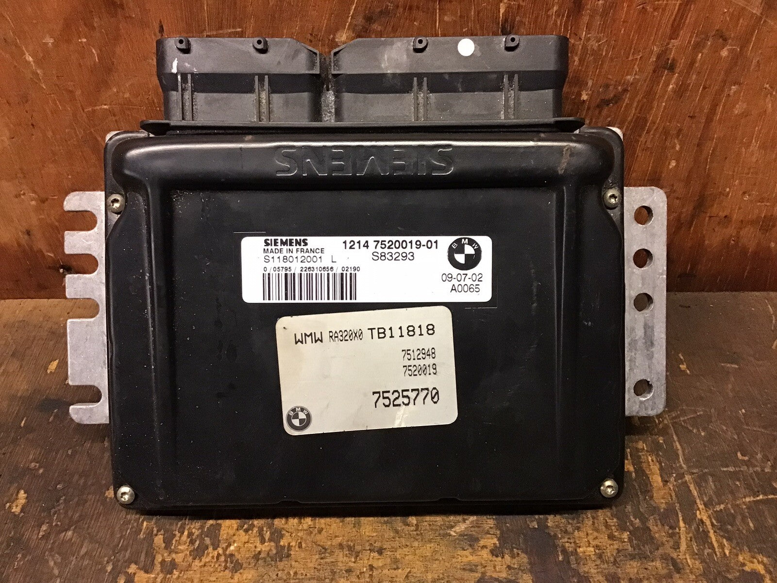 BMW MINI 1.6 PETROL ENGINE CONTROL UNIT ECU 7525770 R50 2002-2006