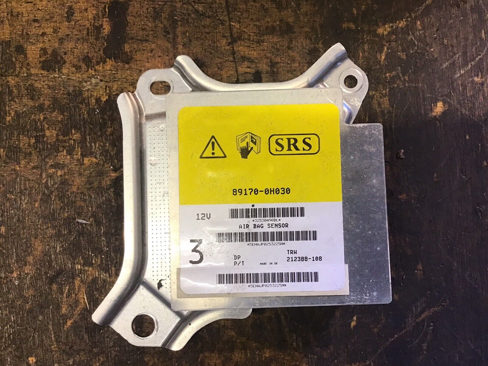 TOYOTA AYGO MK1 PEUGEOT 107 AIR BAG MODULE SENSOR ECU 89170-0H030 2005-2014