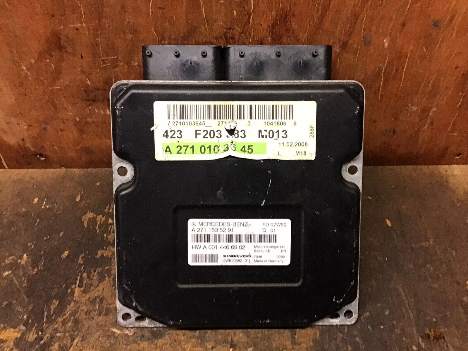 MERCEDES CLC 1.8 PETROL ENGINE CONTROL UNIT ECU A2710103645 2007-2011