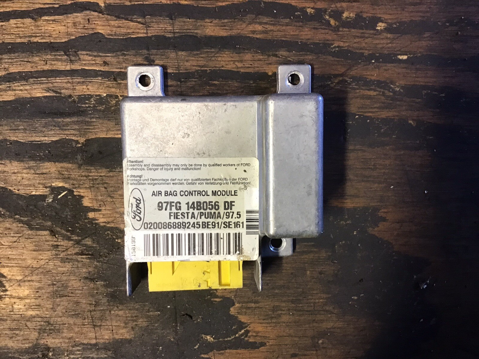 FORD FIESTA MK4 AIRBAG CONTROL MODULE ECU 97FG14B056