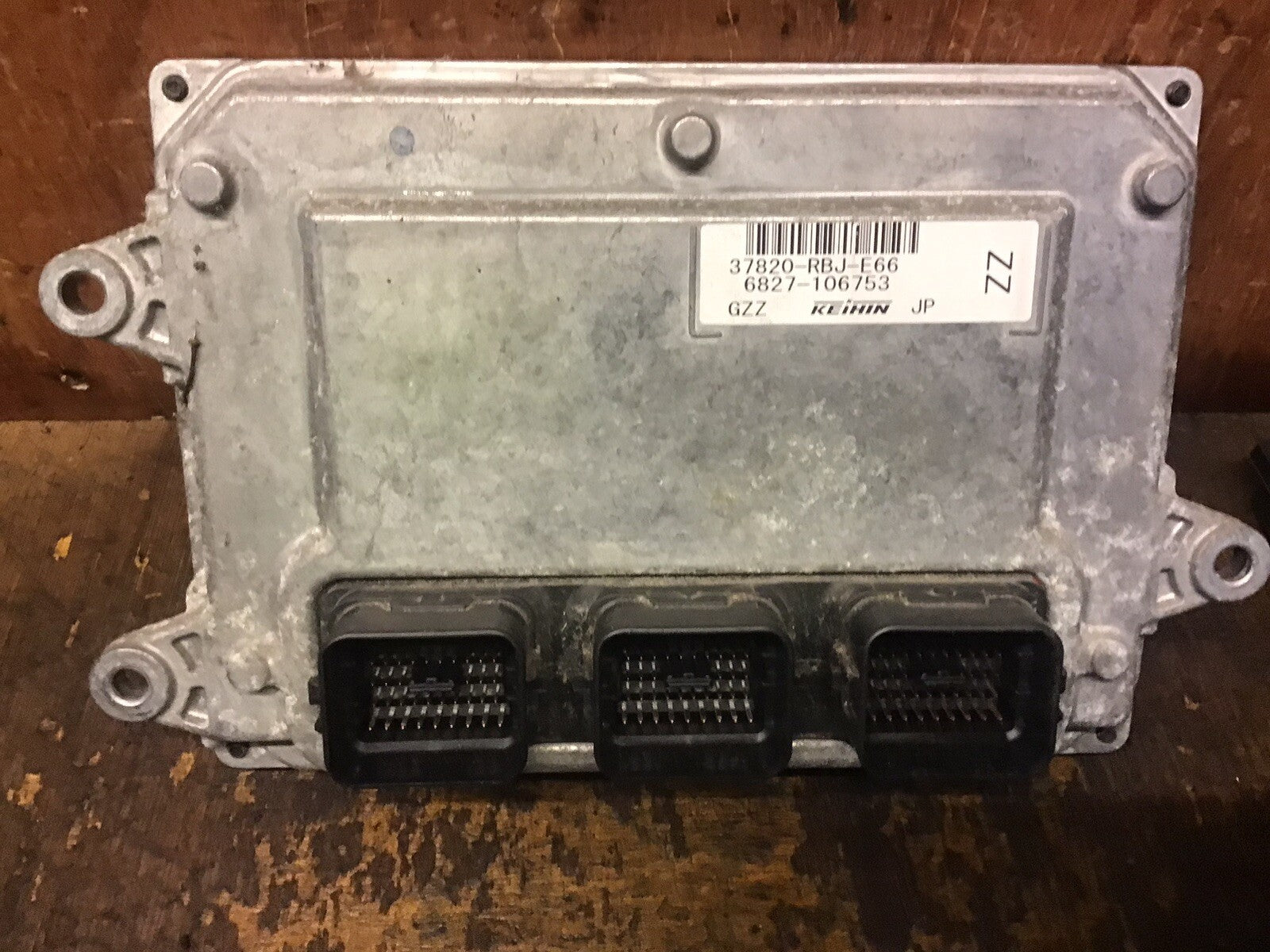 HONDA INSIGHT 1.3 HYBRID PETROL ENGINE ECU 37820-RBJ-E66 6827-106753 2005-2010