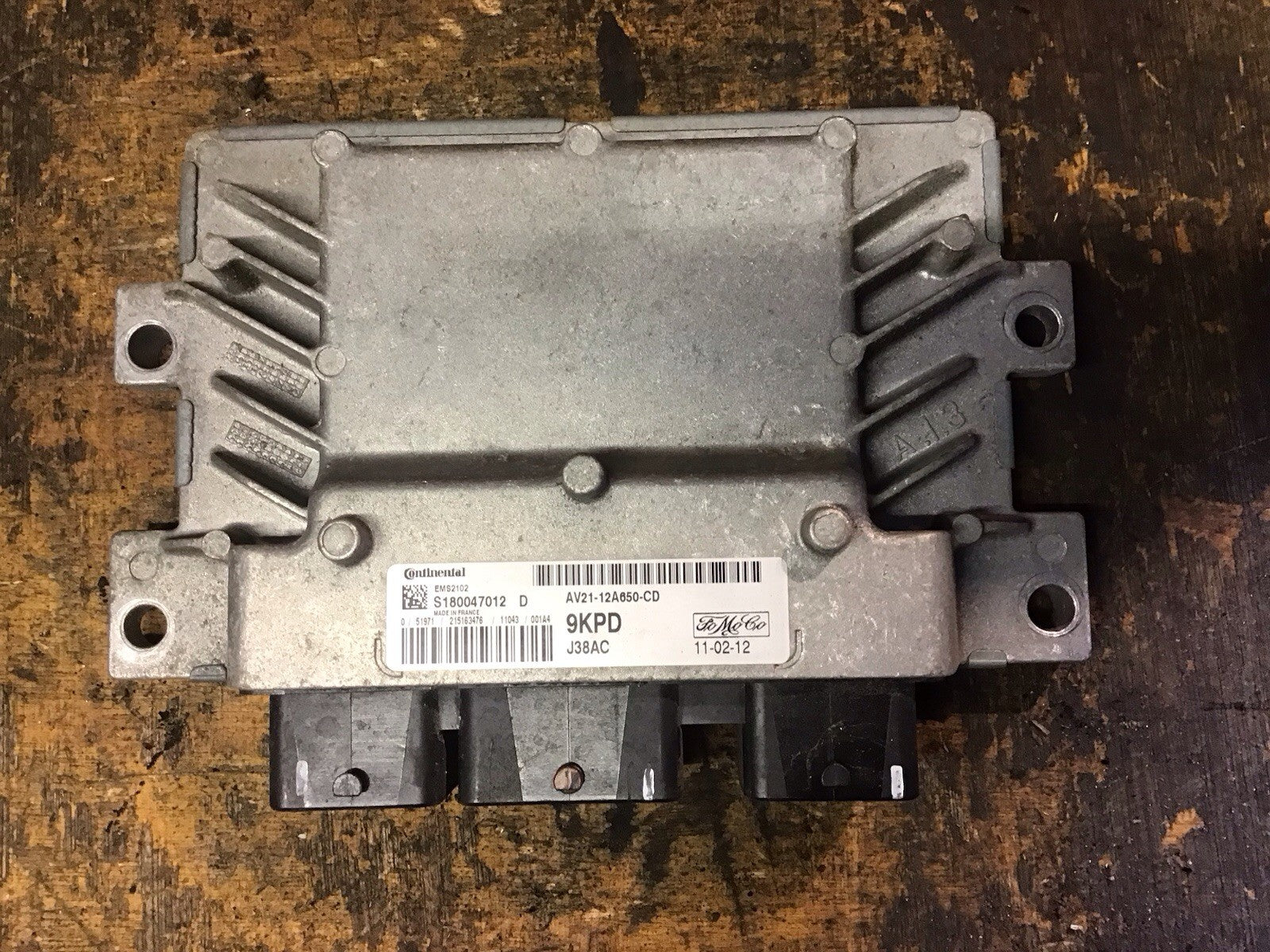 FORD FIESTA MK7 1.25 PETROL ENGINE CONTROL MODULE ECU AV21-12A650-CD 2008-2012