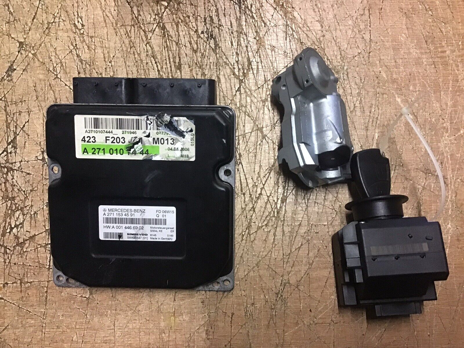 MERCEDES C180 COMPRESSOR ECU KIT A2711534591 W203 SIEMENS 5WK90547 2005-2009