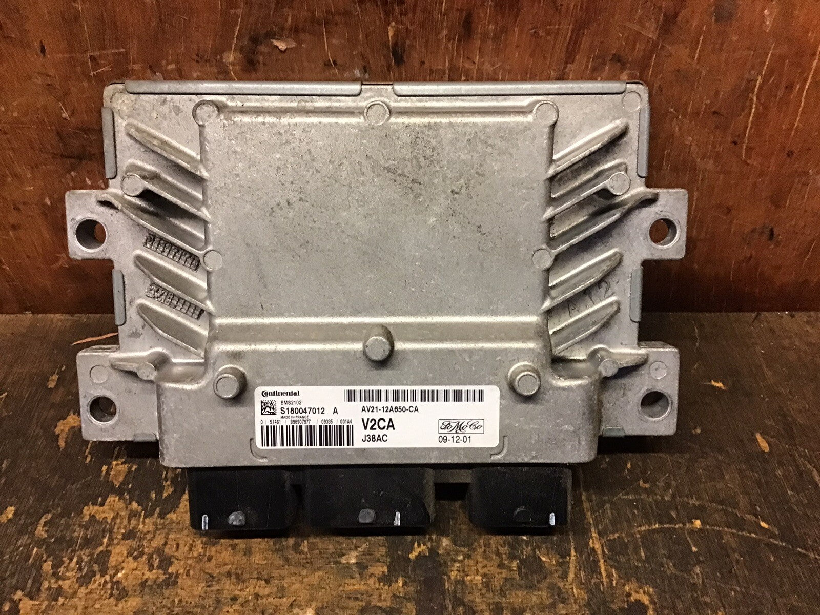 FORD FIESTA MK7 1.25 PETROL ENGINE ECU AV21-12A650-CA V2CA 2009-2012