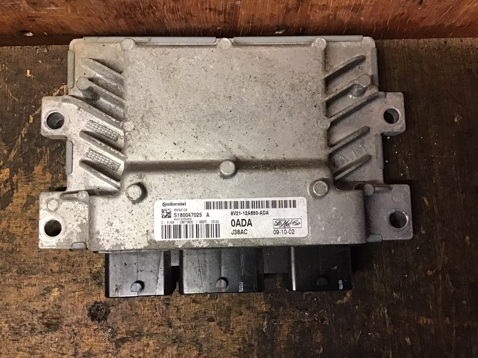 FORD FIESTA MK7 1.4 PETROL ENGINE CONTROL MODULE ECU 8V21-12A650-AD<wbr/>A 2008-2012