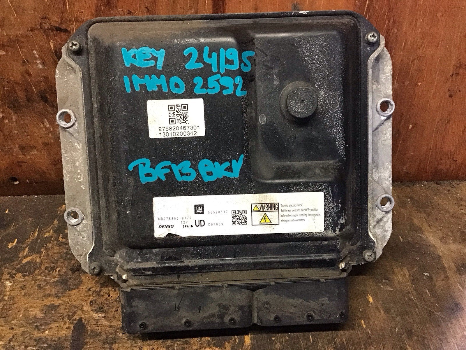 VAUXHALL ZAFIRA B 1.7 CDTI  ENGINE CONTROL MODULE ECU MB275800-8179 2009-2014