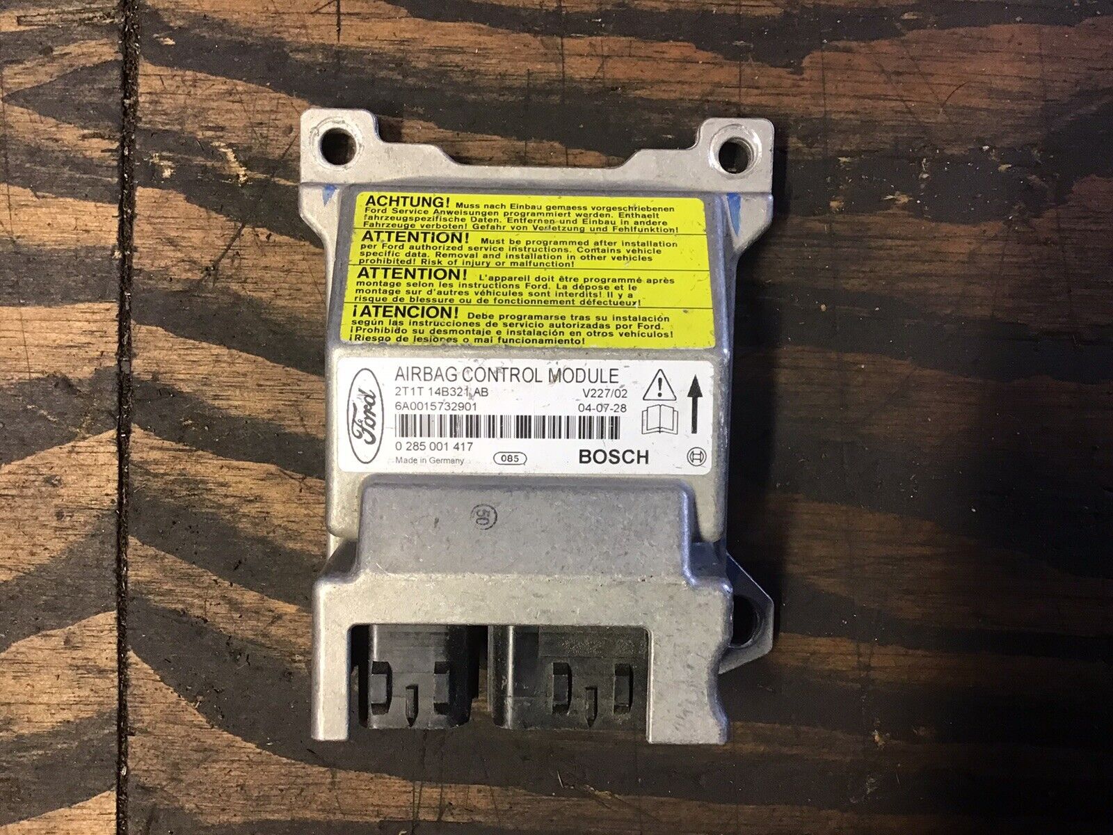 FORD TRANSIT CONNECT AIR BAG MODULE SENSOR ECU 2T1T-14B321-AB 2002-2006