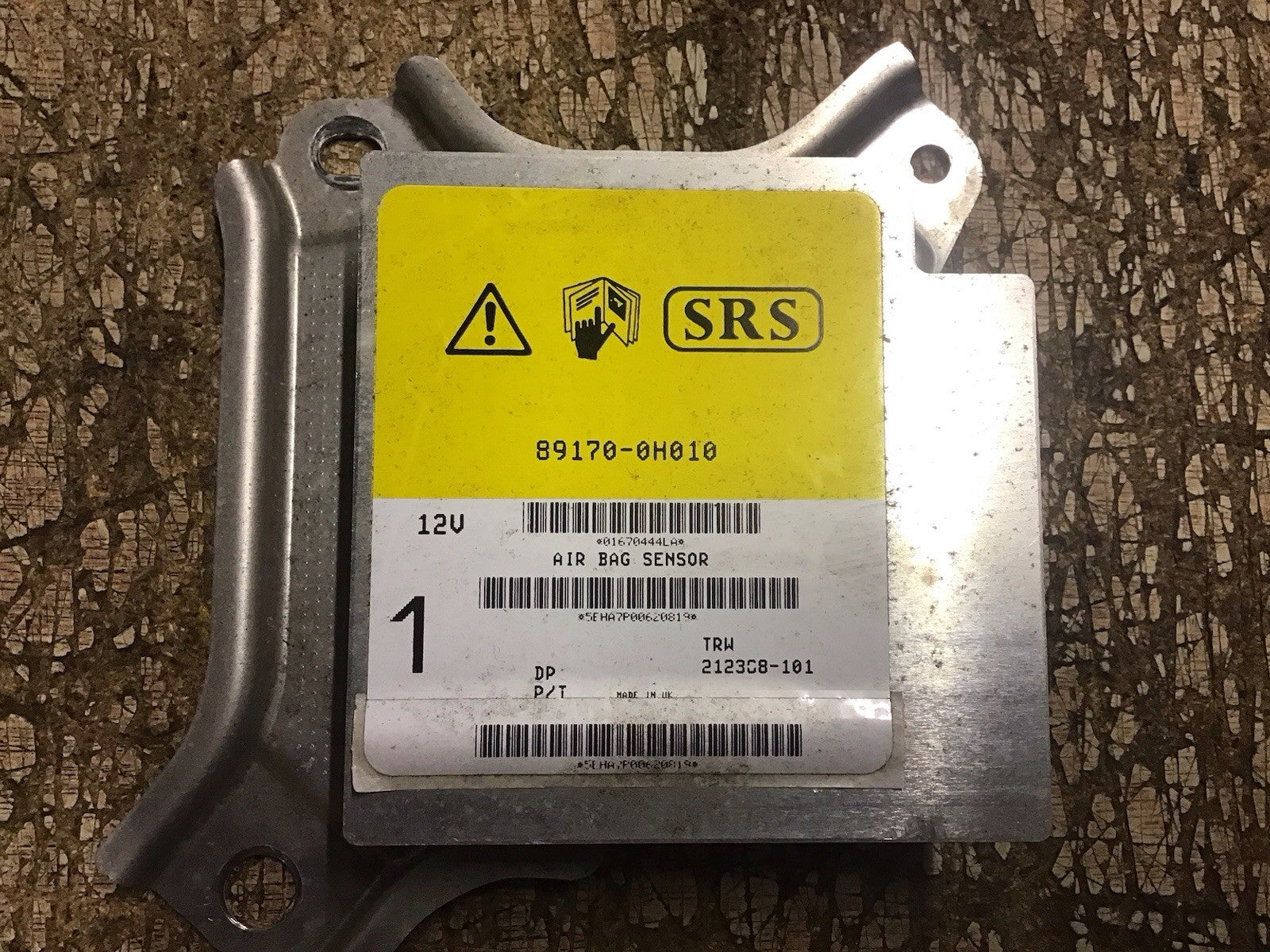 TOYOTA AYGO MK1 PEUGEOT 107 AIR BAG MODULE SENSOR ECU 89170-0H010 2005-2014
