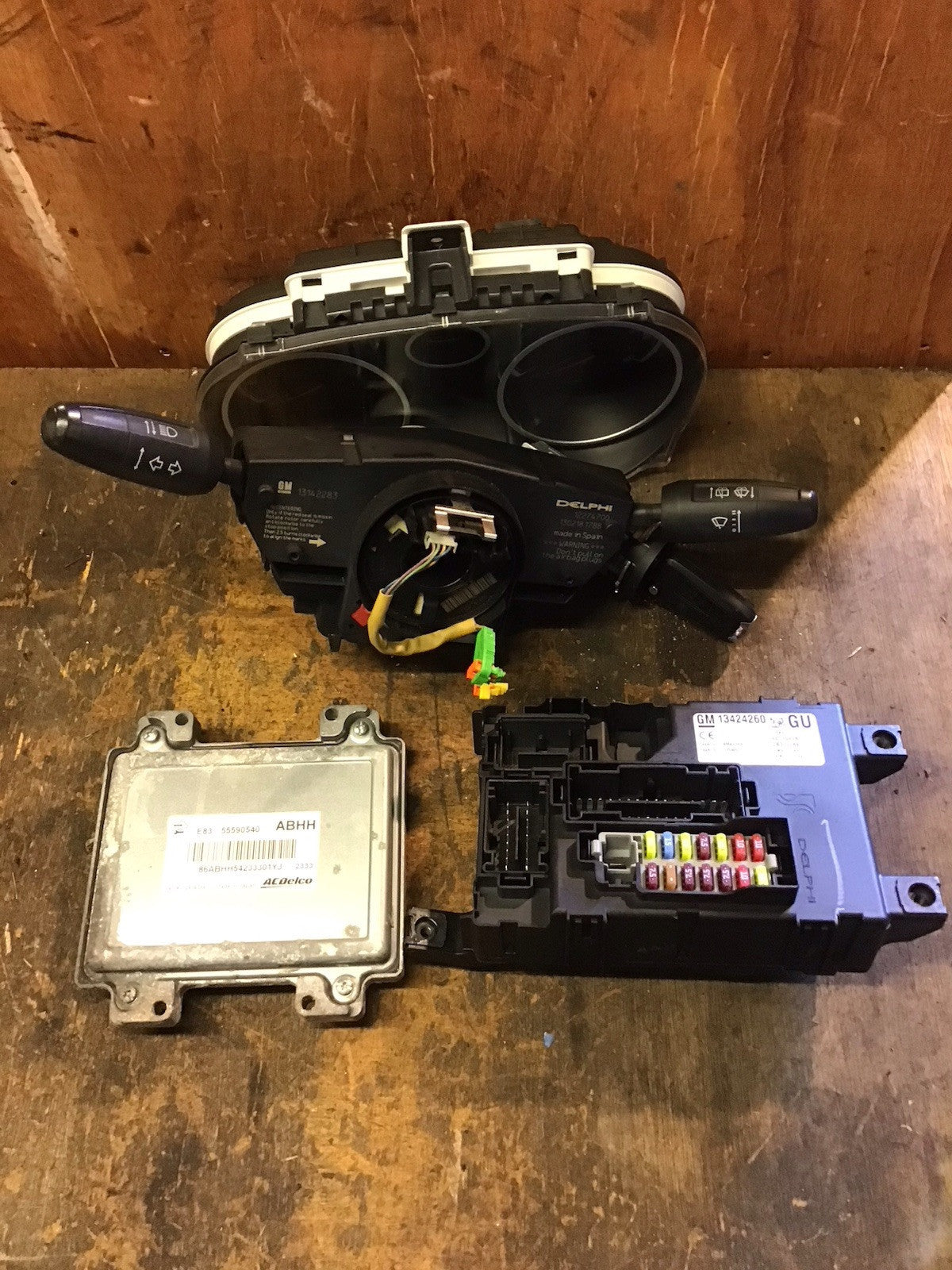 VAUXHALL CORSA D 1.2 PETROL ECU KIT 55590540 ABHH A12XER 2010-2014