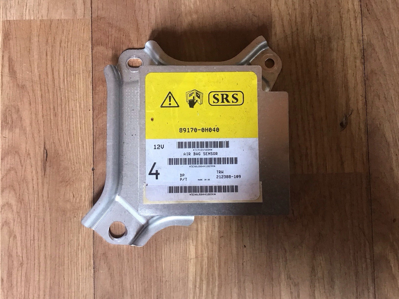 TOYOTA AYGO PEUGEOT 107 CITROEN C1 AIRBAG MODULE ECU 89170-0H040 2005-2012