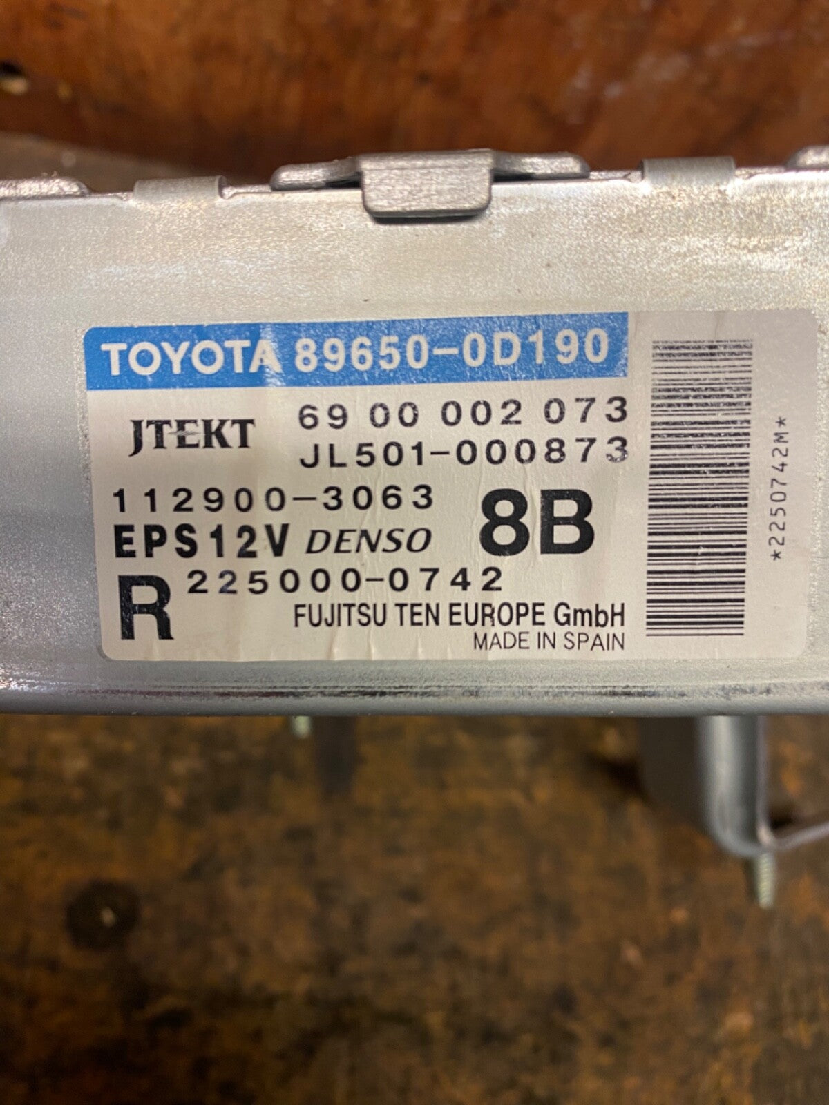 TOYOTA YARIS MK2 POWER STEERING ECU MODULE 89650-0D190 2006-2011