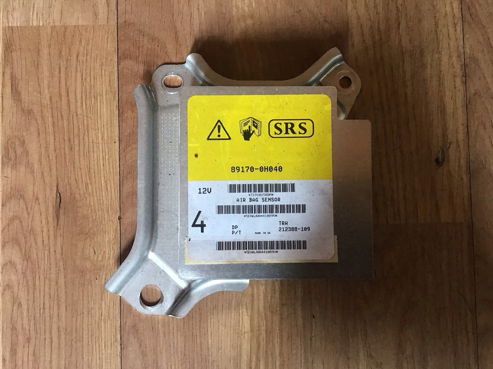 TOYOTA AYGO PEUGEOT 107 CITROEN C1 AIRBAG MODULE ECU 89170-0H040 2005-2012