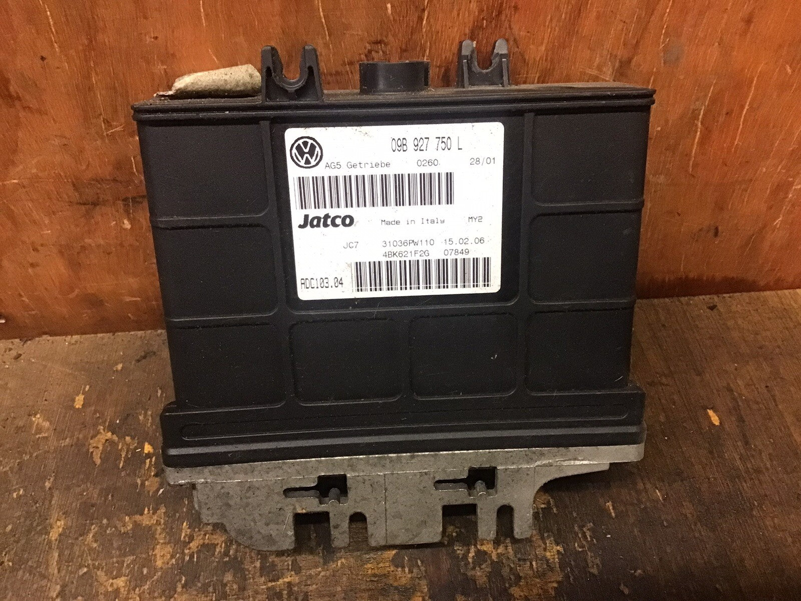 VOLKSWAGEN SHARAN  AUTOMATIC GEARBOX CONTROL MODULE ECU 09B927750L 2004-2010