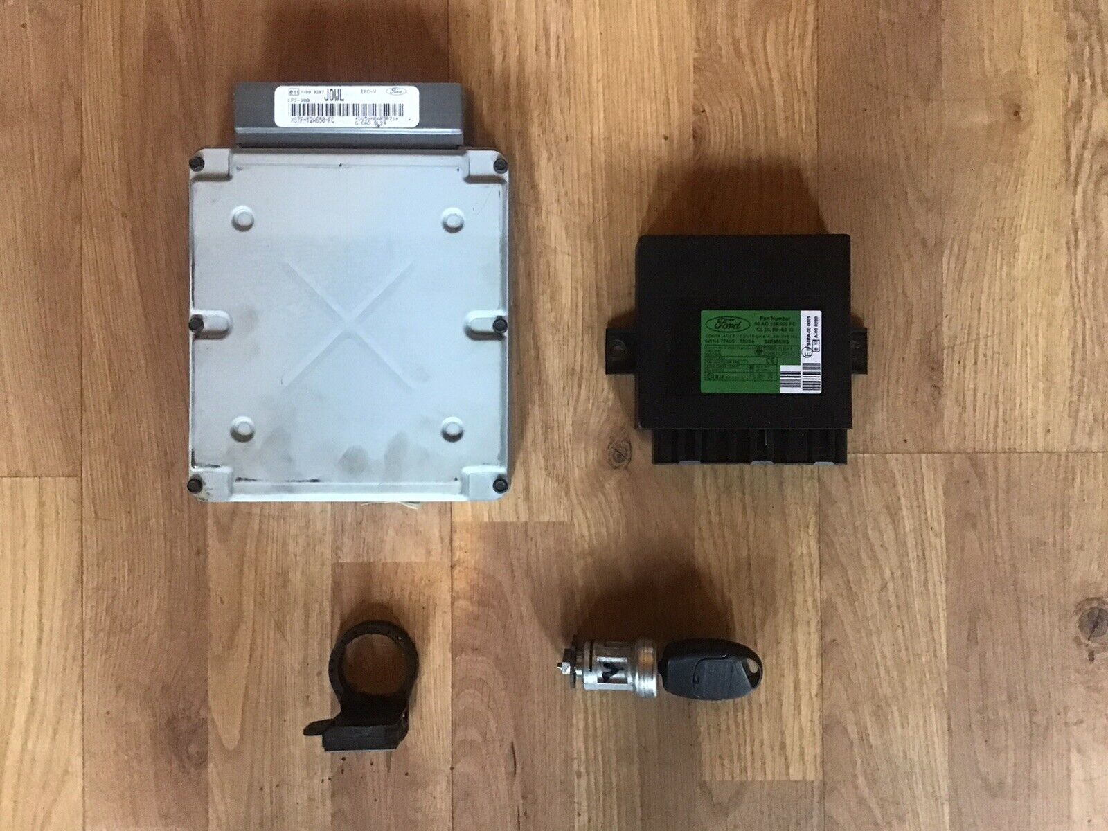 FORD MODEO MK2 2.0 PETROL ECU KIT XS7F-12A650-FC JOWL 1996-2000