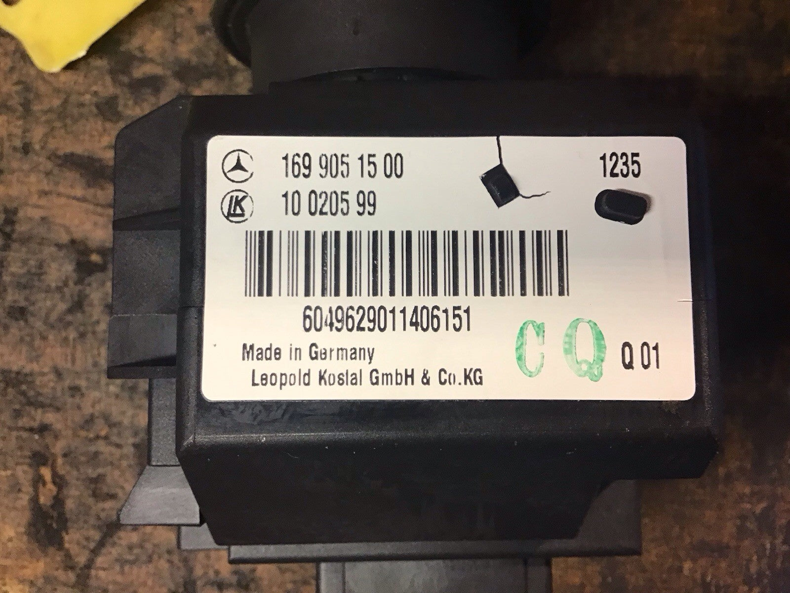 MERCEDES W169 IGNITION BARREL LOCK AND KEY 1699051500 2005-2012