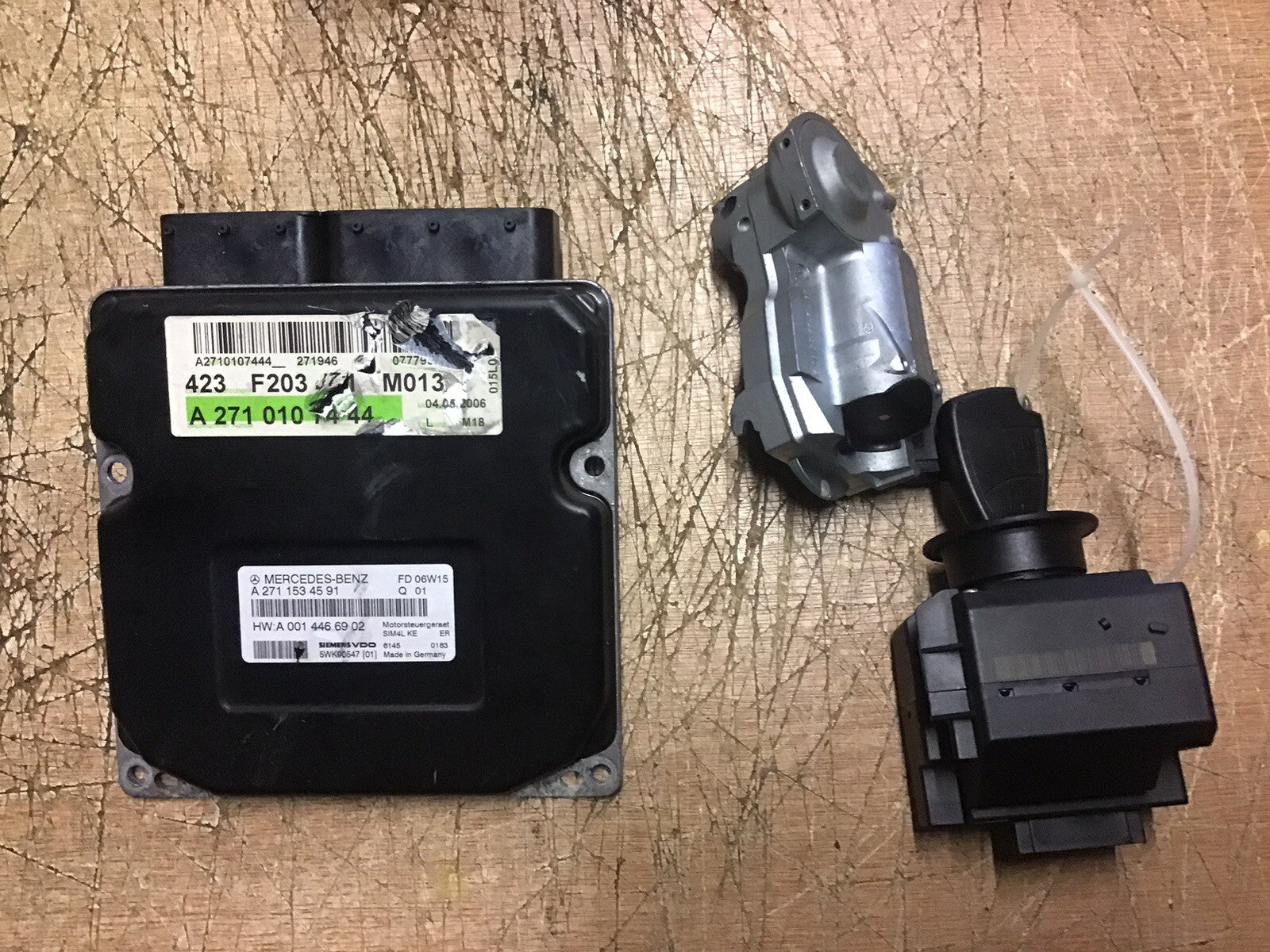 MERCEDES C180 COMPRESSOR ECU KIT A2711534591 W203 SIEMENS 5WK90547 2005-2009