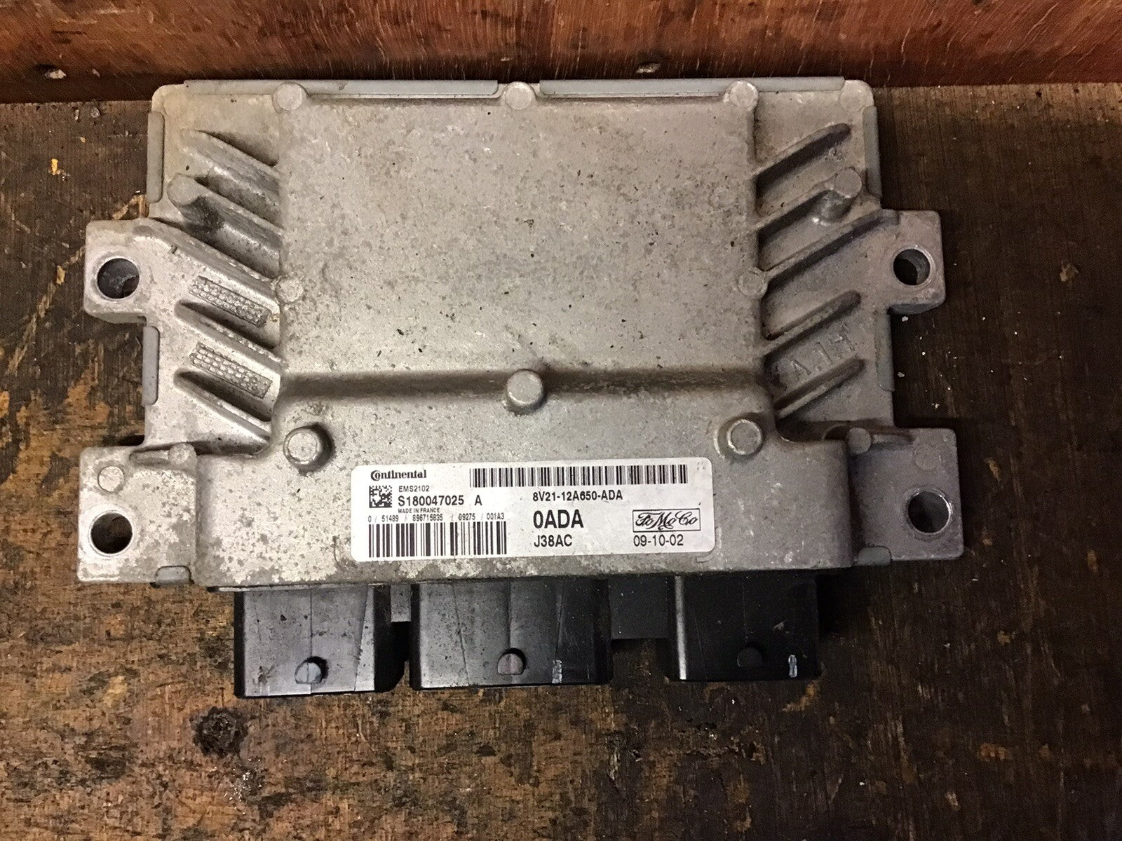 FORD FIESTA MK7 1.4 PETROL ENGINE CONTROL MODULE ECU 8V21-12A650-AD<wbr/>A 2008-2012