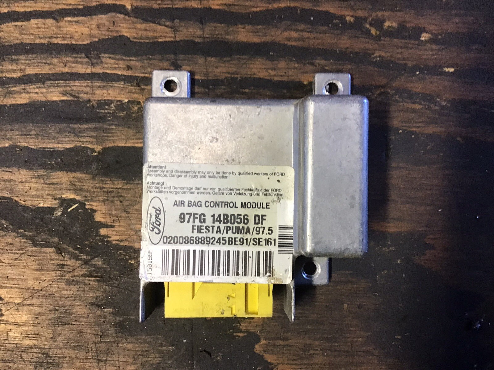 FORD FIESTA MK4 AIRBAG CONTROL MODULE ECU 97FG14B056