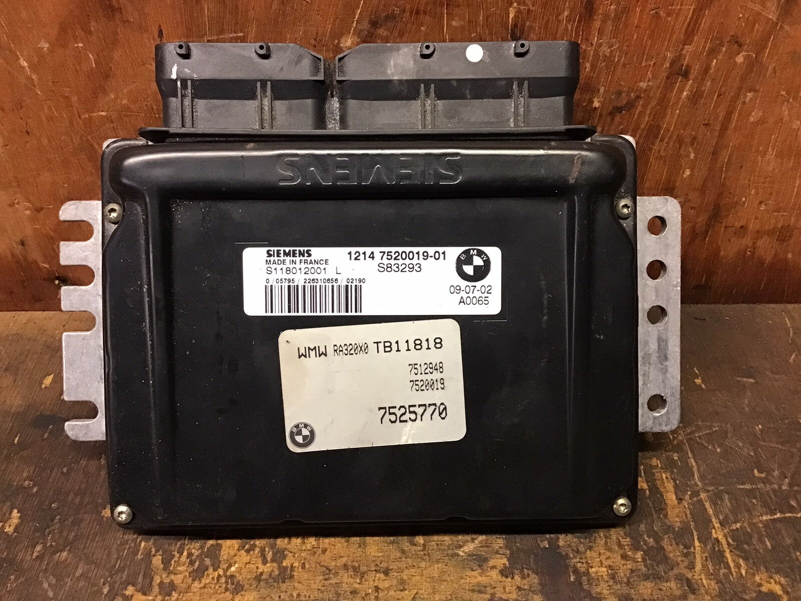 BMW MINI 1.6 PETROL ENGINE CONTROL UNIT ECU 7525770 R50 2002-2006