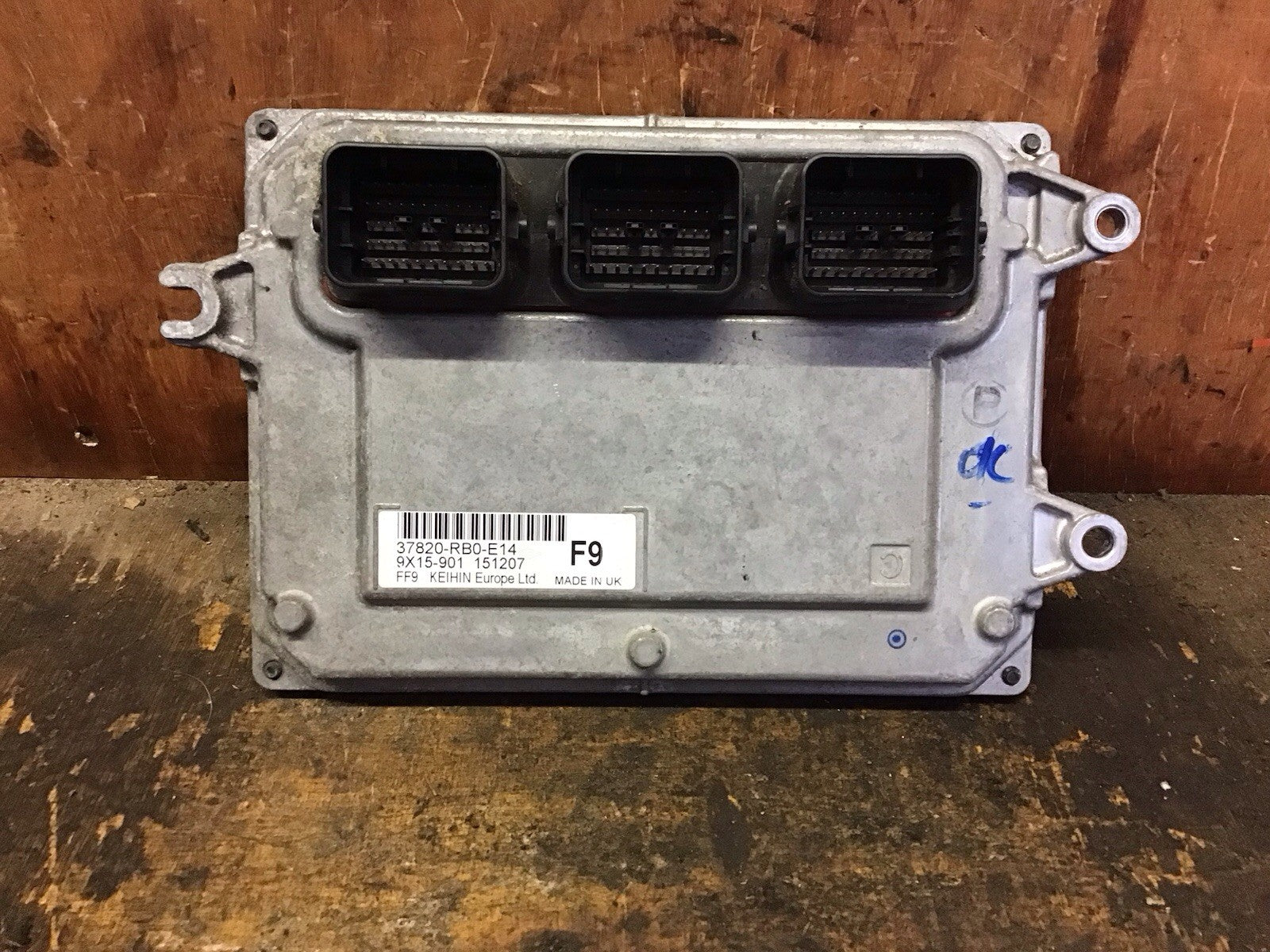 HONDA JAZZ MK3 ENGINE CONTROL MODULE ECU 37820-RB0-E14 2009-2014