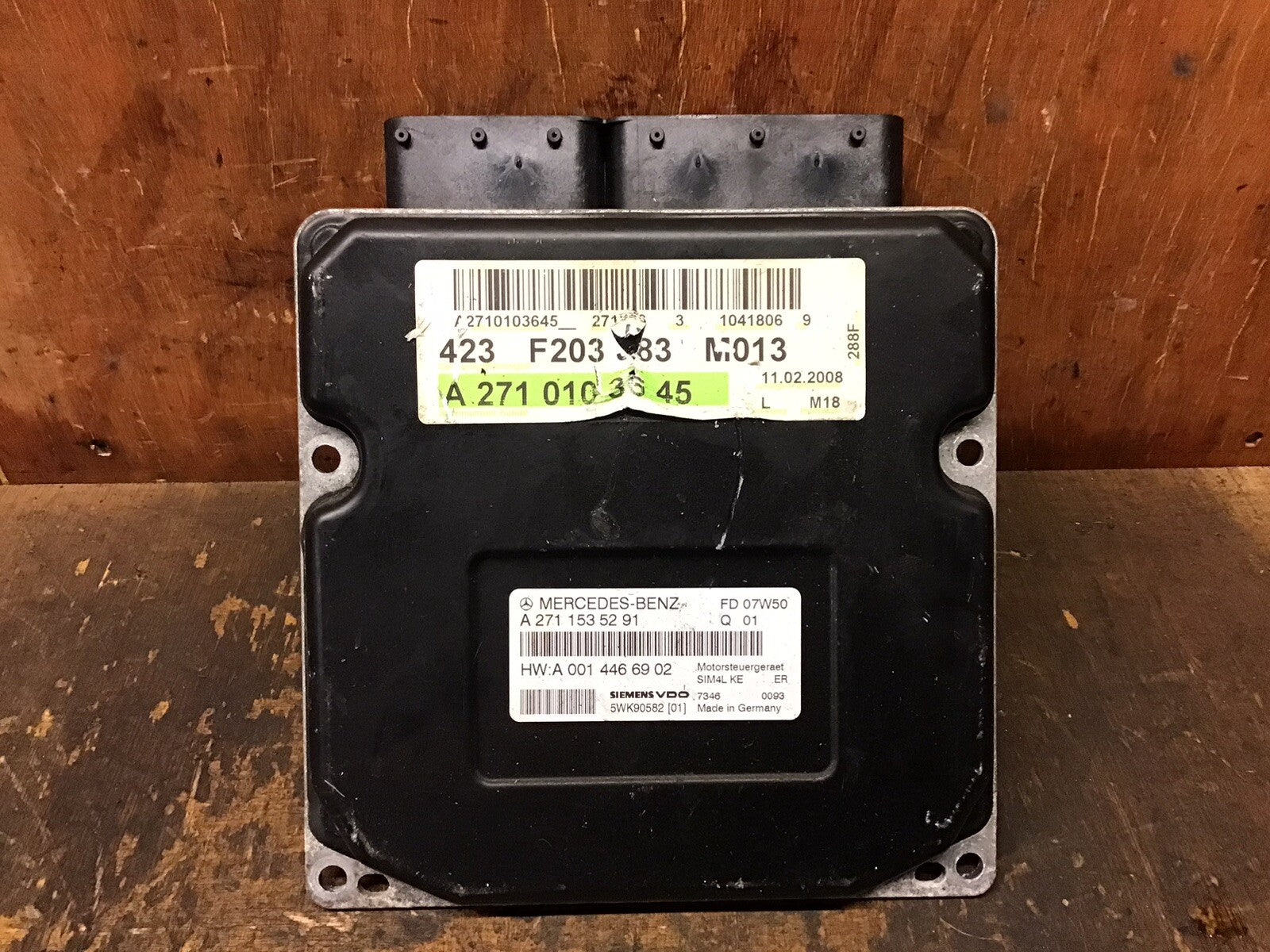 MERCEDES CLC 1.8 PETROL ENGINE CONTROL UNIT ECU A2710103645 2007-2011