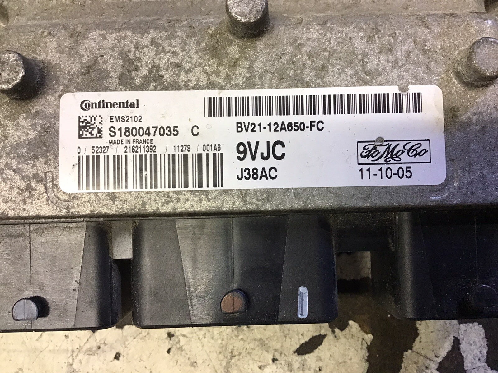 FORD FIESTA MK7 1.25 PETROL ENGINE ECU BV21-12A650-FC 9VJC 2008-2012