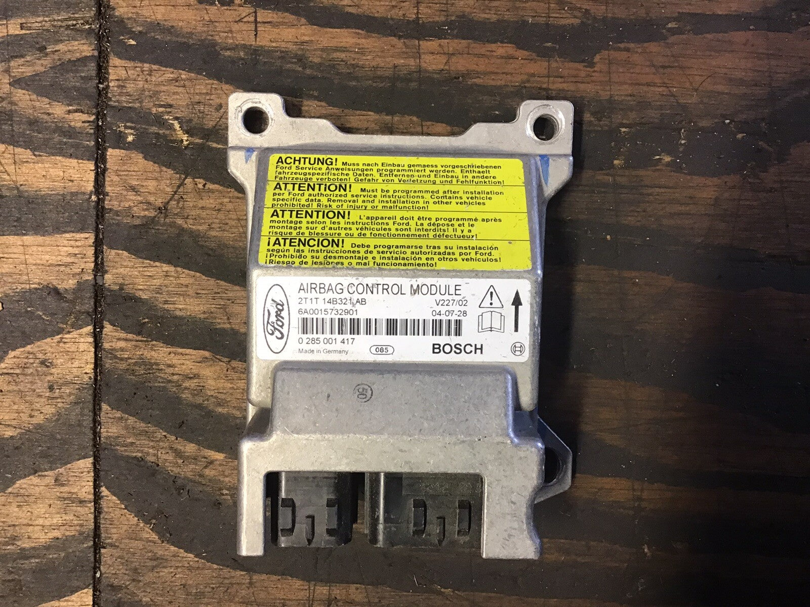 FORD TRANSIT CONNECT AIR BAG MODULE SENSOR ECU 2T1T-14B321-AB 2002-2006