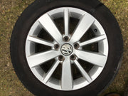 VOLKSWAGEN GOLF MK6 ALLOY WHEEL 16'' 5K0601025S TYRE 205X55X16 2009-2012