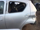 TOYOTA AYGO MK1 PASSENGERS SIDE REAR DOOR SATIN SILVER CODE 1E7 2005-2014