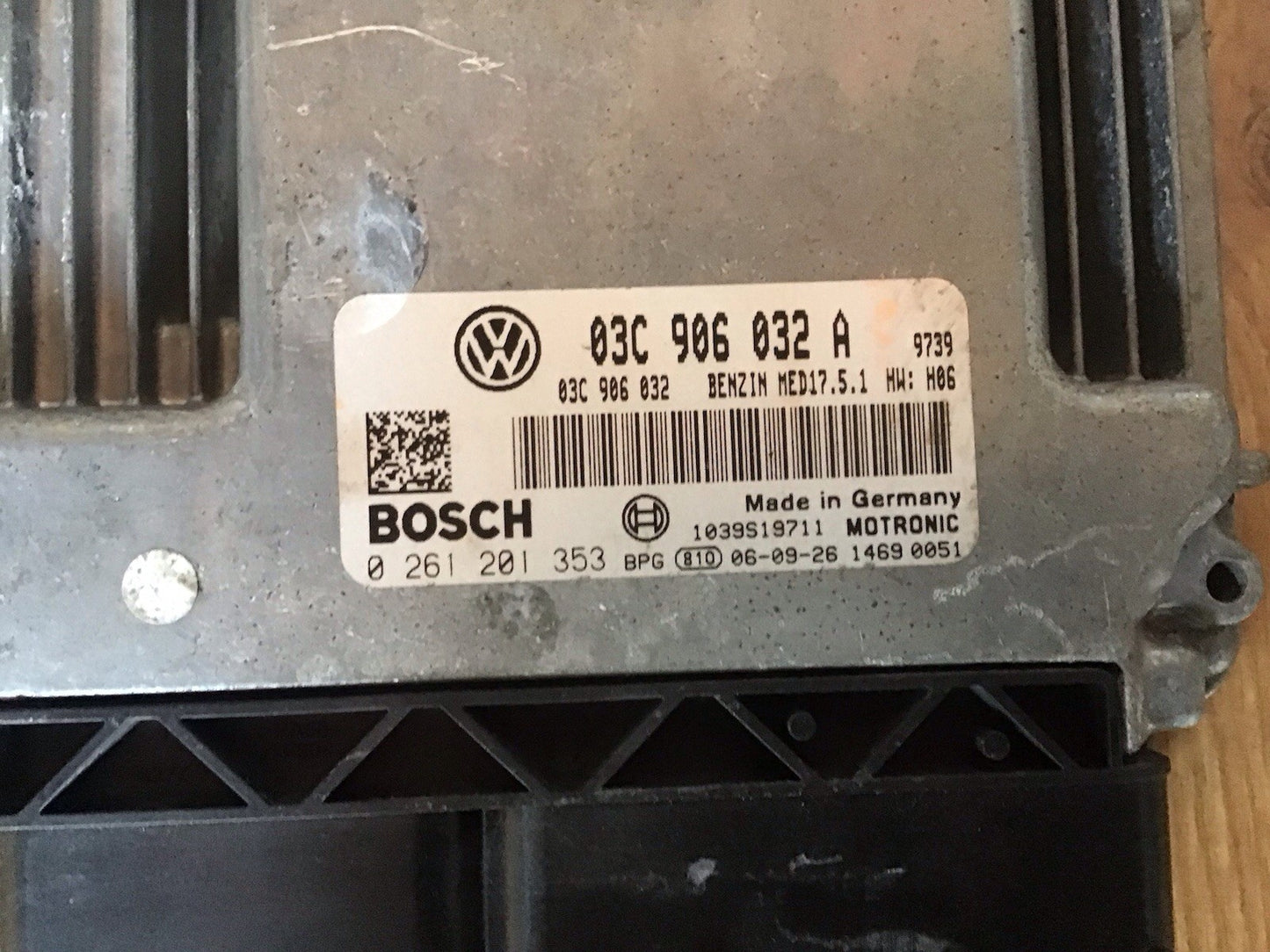 VOLKSWAGEN GOLF MK5 1.4 TSI PETROL ENGINE CONTROL UNIT ECU 03C906032A 2008-2012