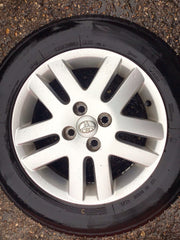 TOYOTA YARIS MK2 ALLOY WHEEL 15" PZ408-80675-ZC WITH TYRE 185X65X15 2006-2011
