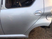 TOYOTA AYGO MK1 PASSENGERS SIDE REAR DOOR SATIN SILVER CODE 1E7 2005-2014