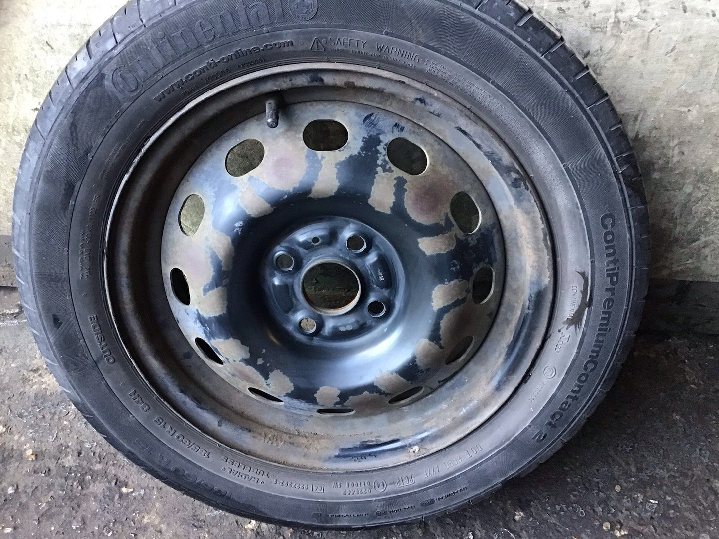 VAUXHALL AGILA SUZUKI SPLASH WHEEL 15" STEEL RIM TYRE 185X60X15 2008-2014