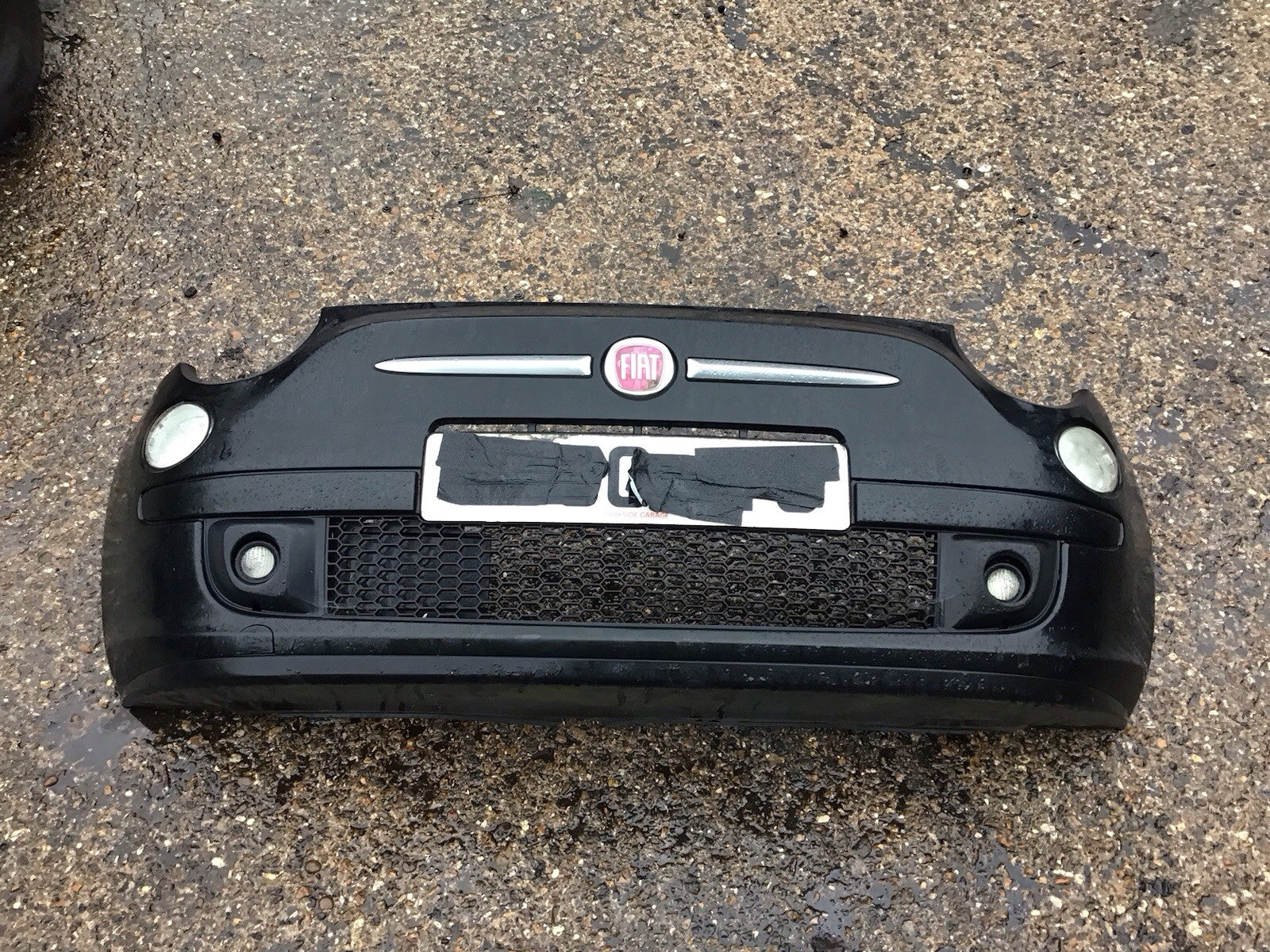 FIAT 500 FRONT BUMPER MAT BLACK 2009-2013