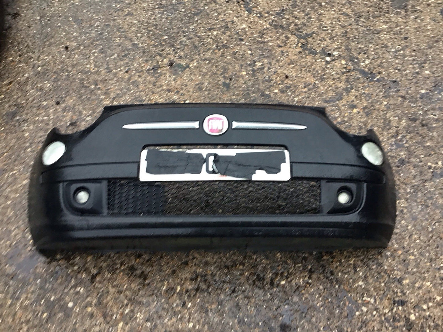 FIAT 500 FRONT BUMPER MAT BLACK 2009-2013
