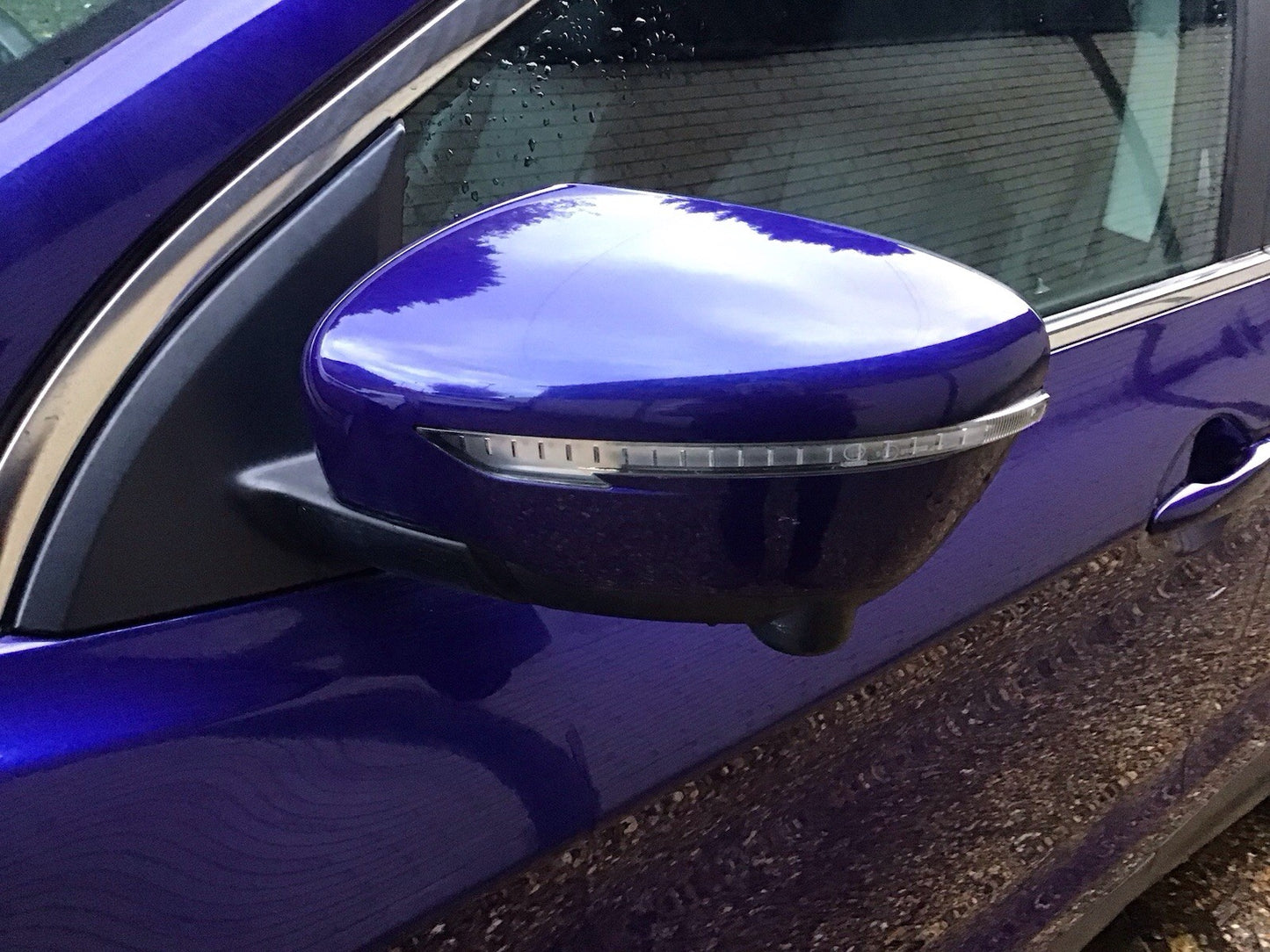 NISSAN QASHQAI J11E PASSENGERS SIDE DOOR MIRROR INK BLUE METALLIC BRN 2014-2020