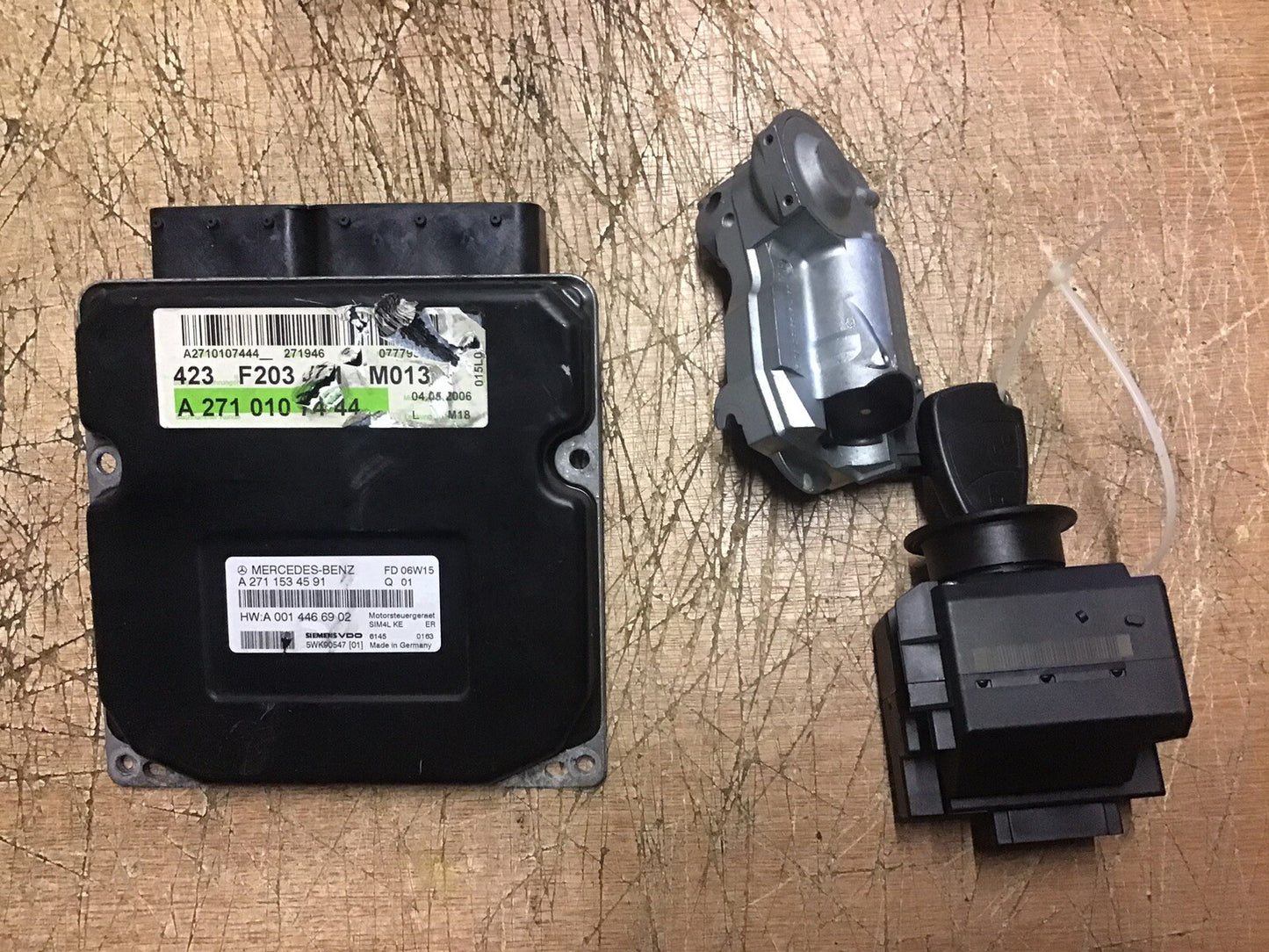 MERCEDES C180 COMPRESSOR ECU KIT A2711534591 W203 SIEMENS 5WK90547 2005-2009