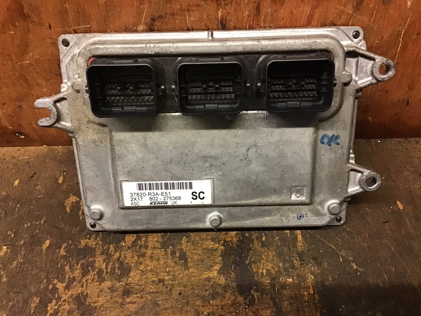 HONDA CIVIC MK9 1.8 PETROL ENGINE CONTROL UNIT ECU 37820-R3A-E51 2012-2017