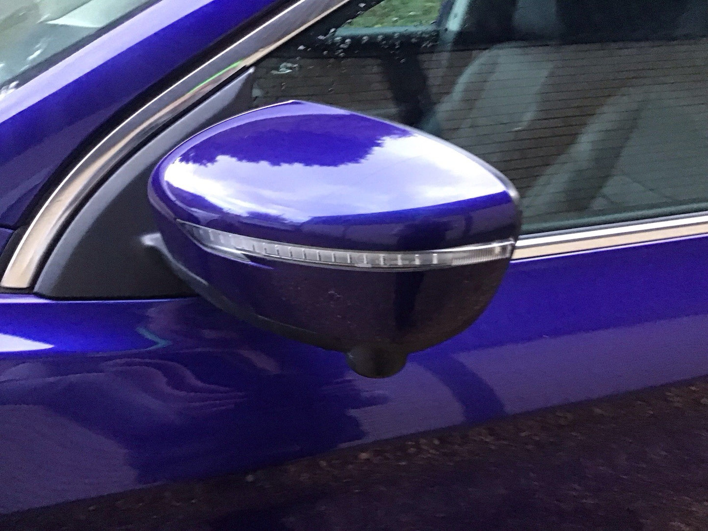 NISSAN QASHQAI J11E PASSENGERS SIDE DOOR MIRROR INK BLUE METALLIC BRN 2014-2020