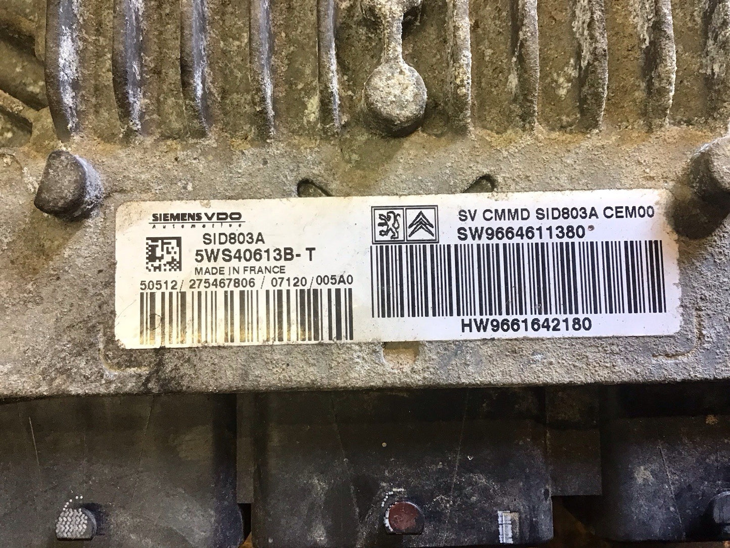 PEUGEOT EXPERT CITROEN 2.0 HDI ENGINE CONTROL UNIT ECU 9664611380