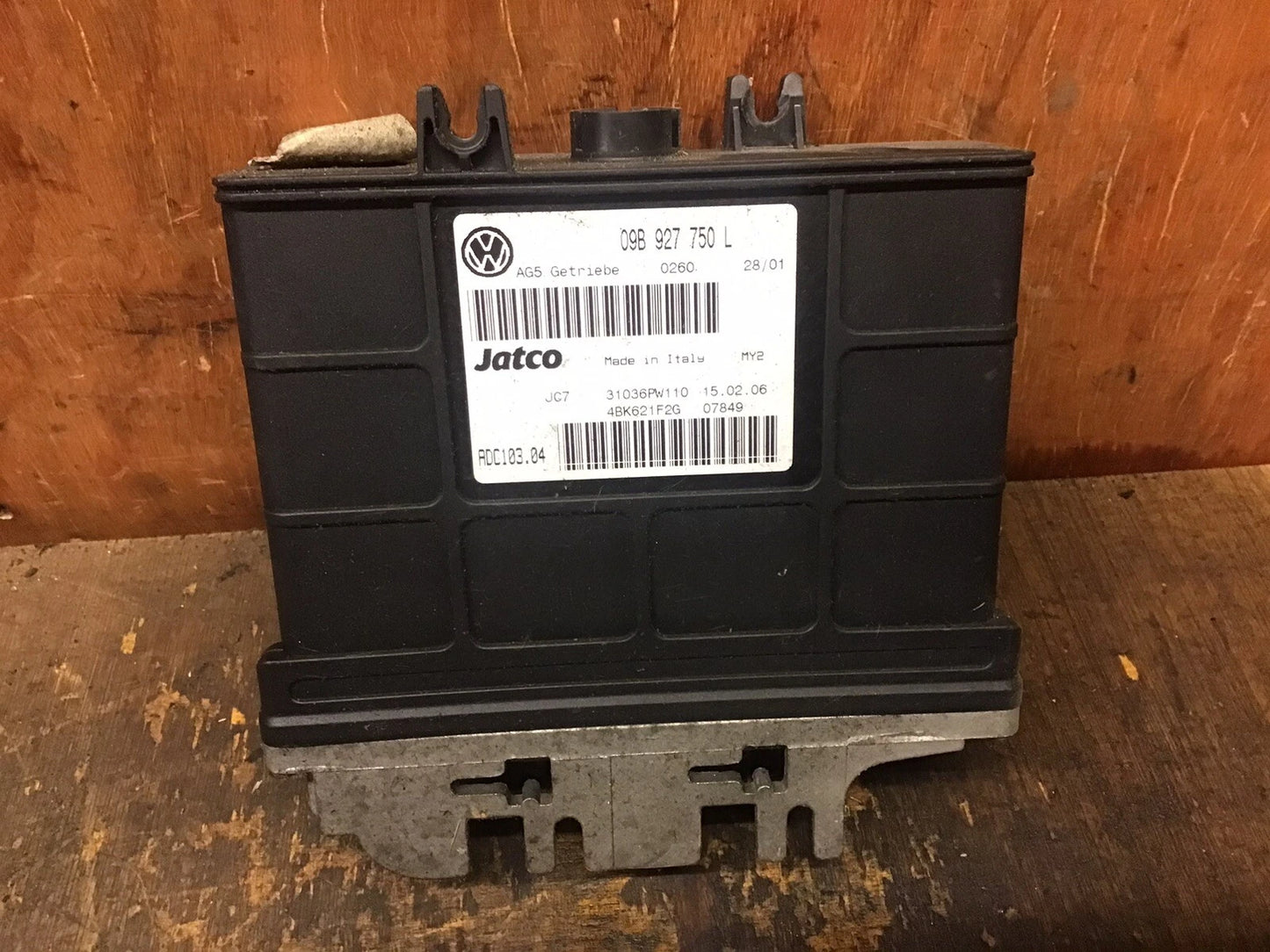 VOLKSWAGEN SHARAN  AUTOMATIC GEARBOX CONTROL MODULE ECU 09B927750L 2004-2010