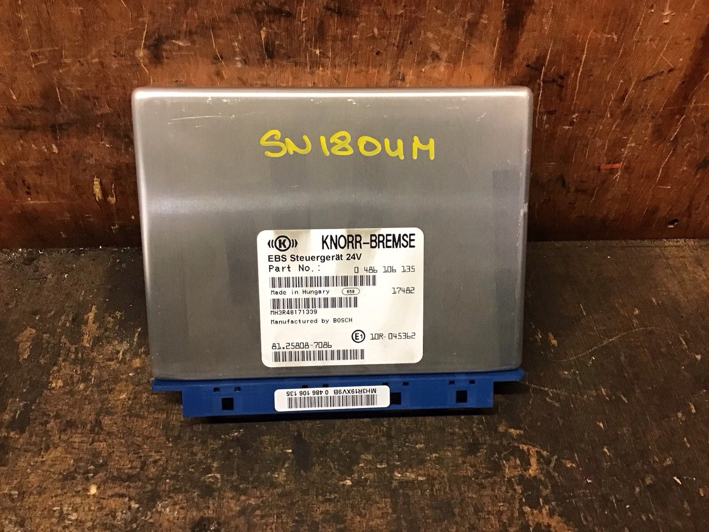 MAN TGX TGS EBS CONTROL UNIT 81.25808-7086 KNORR-BREMSE 0486106135 2015-2020