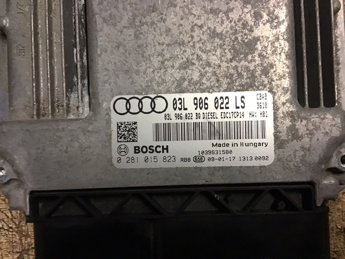 VOLKSWAGEN GOLF MK6 2.0 DIESEL ENGINE CONTROL UNIT ECU 03L906022LS CBAB 2009-12