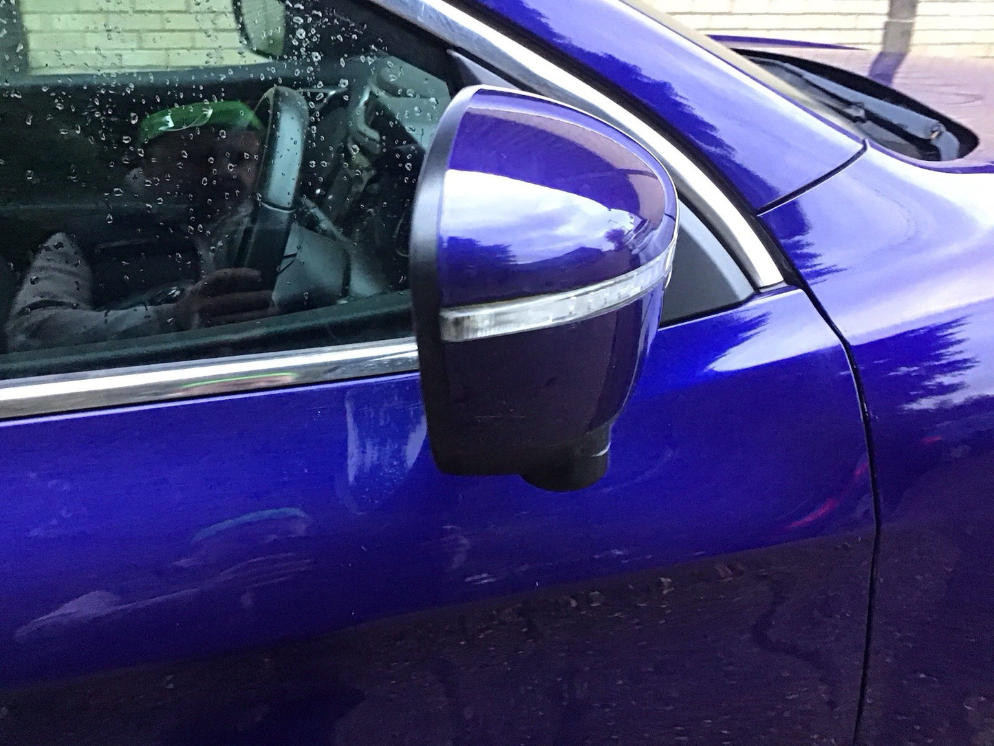 NISSAN QASHQAI J11E DRIVER SIDE DOOR MIRROR INK BLUE METALLIC BRN 2014-2020