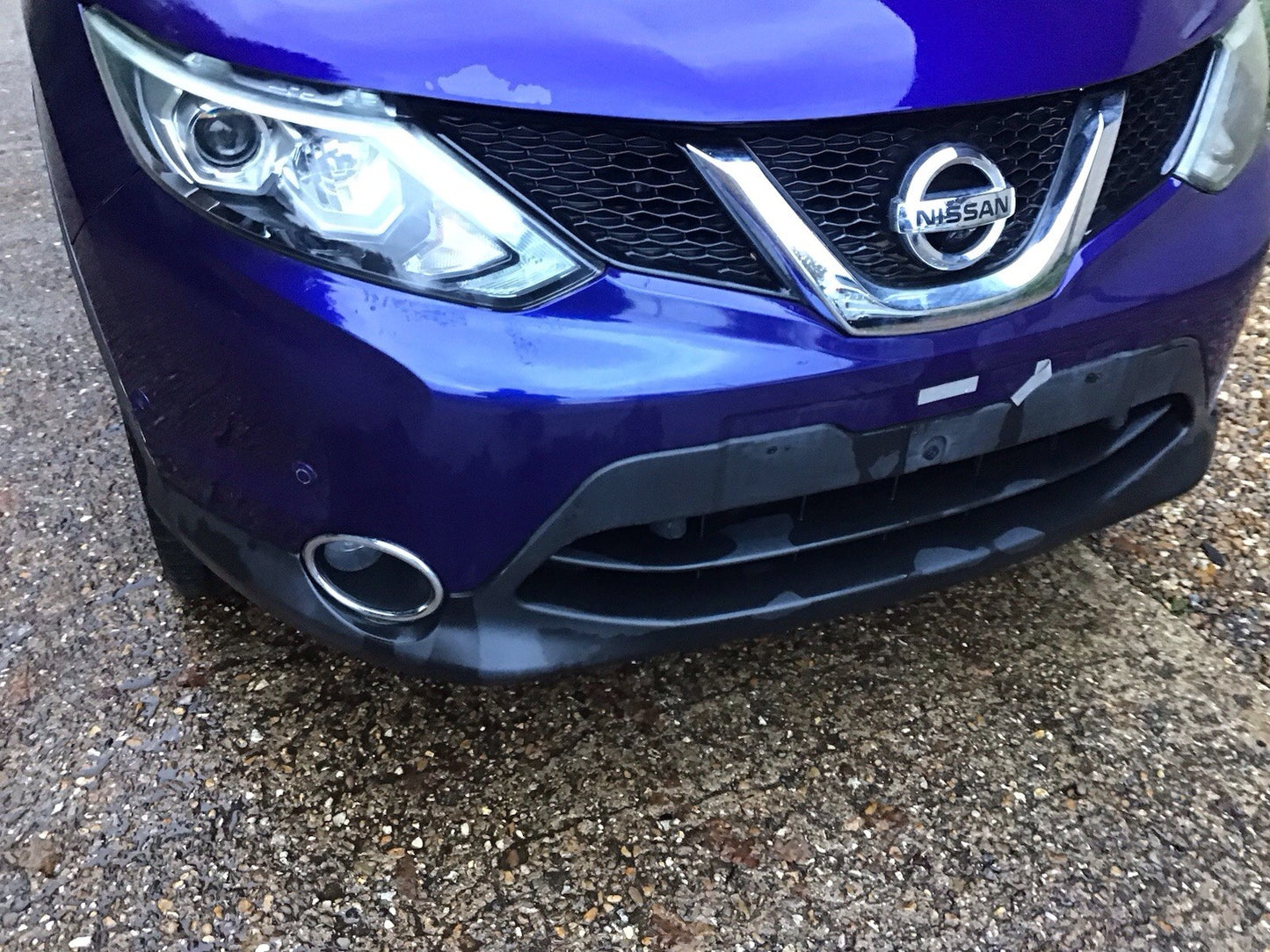NISSAN QASHQAI J11E FRONT BUMPER INK BLUE METALLIC PAINT CODE RBN 2013-2017