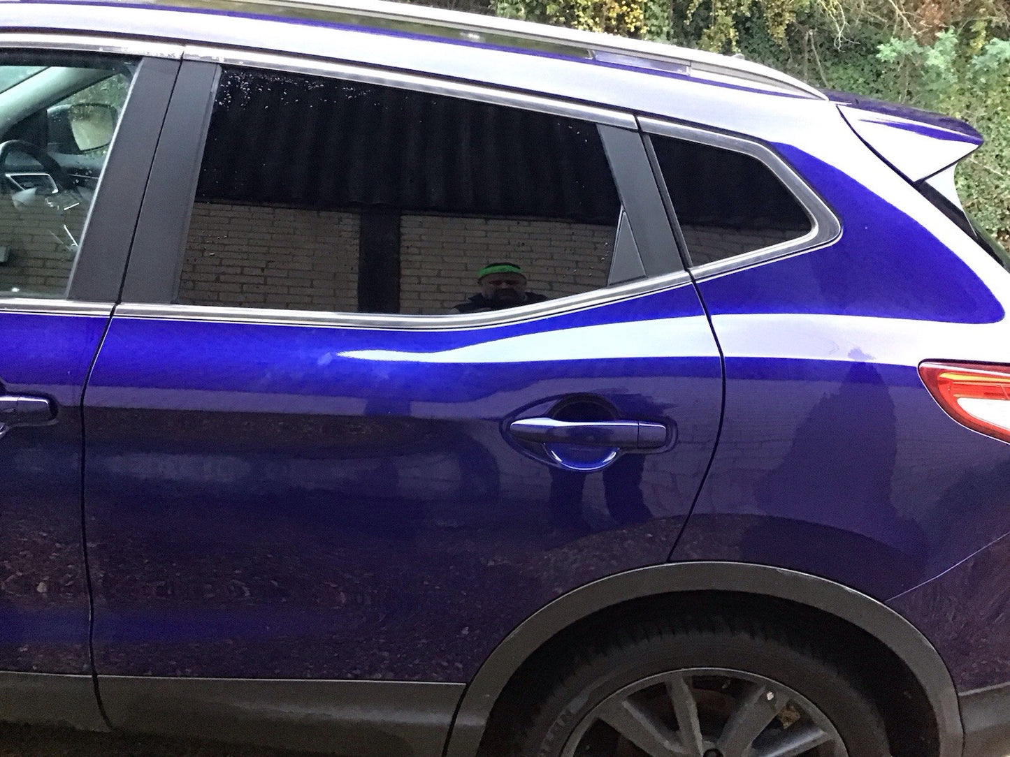 NISSAN QASHQAI J11 PASSENGER SIDE REAR DOOR INK BLUE METALLIC BRN 2014-2020