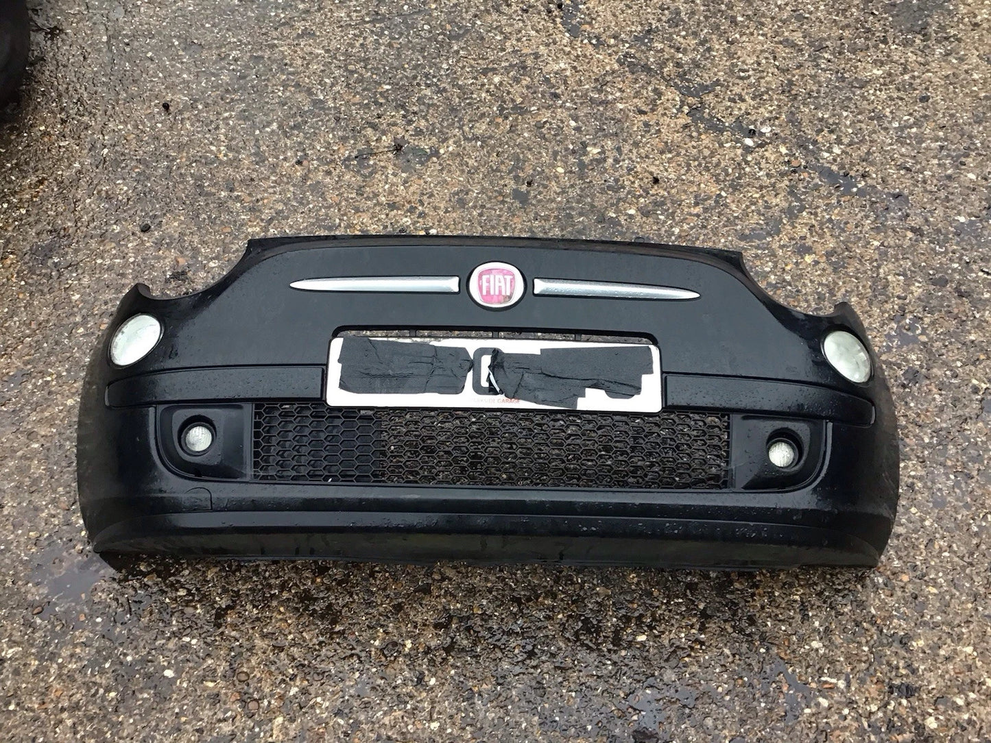 FIAT 500 FRONT BUMPER MAT BLACK 2009-2013