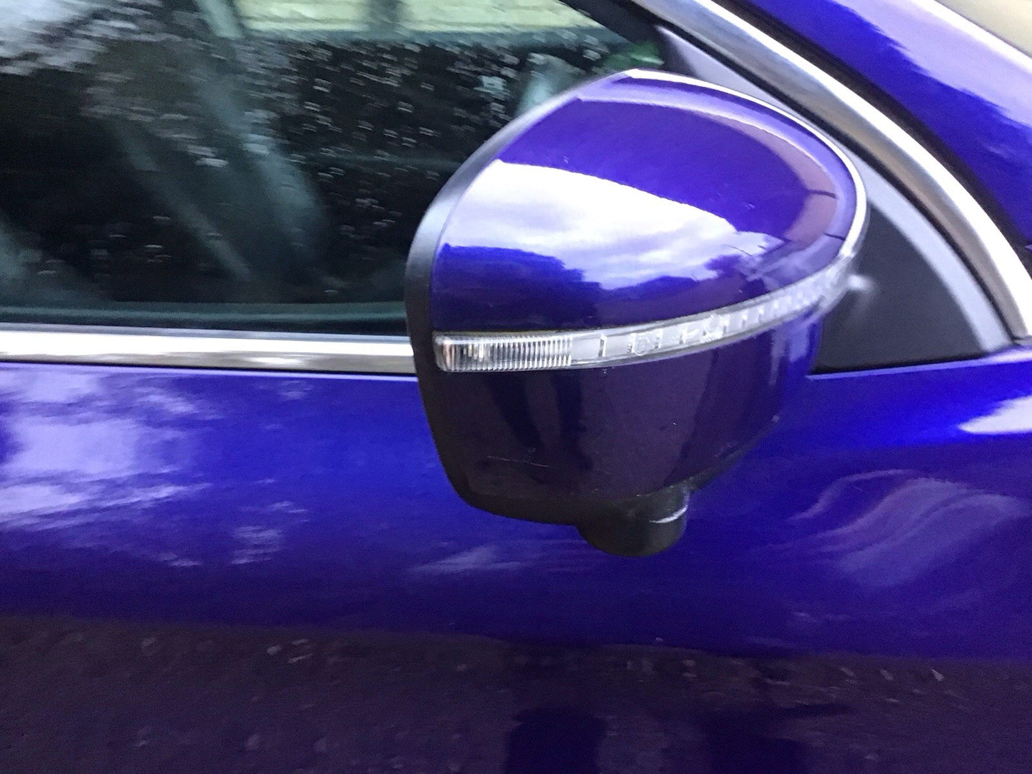 NISSAN QASHQAI J11E DRIVER SIDE DOOR MIRROR INK BLUE METALLIC BRN 2014-2020