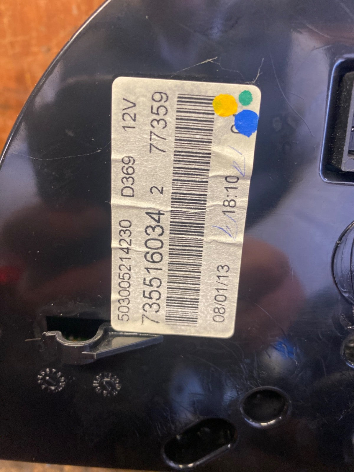 FIAT 500 1.2 PETROL SPEEDO CLOCK SPEEDOMETER 735516034 58802 MILES 2008-2016